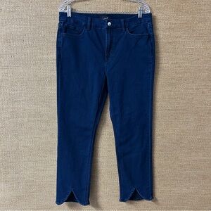 Jen7 Jeans Women’s 10 Blue Denim Crop Tulip Hem